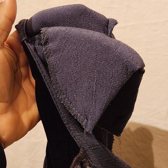 Vintage 1990s Sz S Velvet Burnout Dark Romantic Phoebe Buffay Top & Skirt Set - Picture 15 of 16